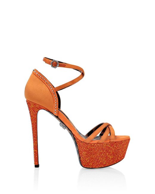 Sandales Philipp Plein en coloris Orange