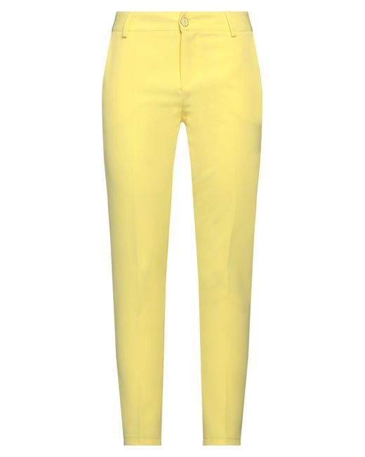 DAIRESY Yellow Pants Polyester, Elastane