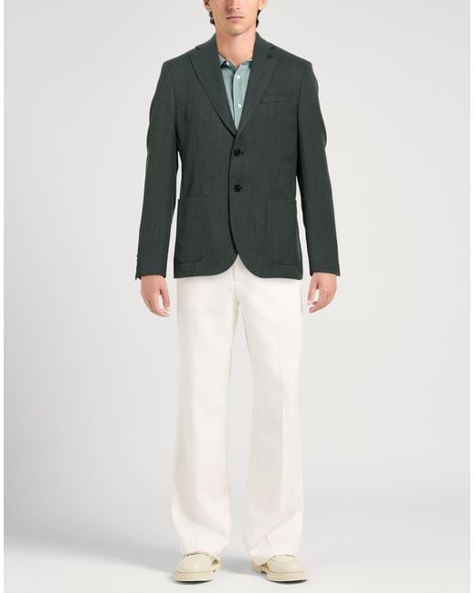 Paoloni Green Blazers for men