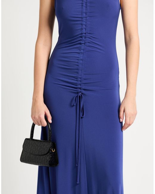 Paul Smith Blue Maxi Dress Viscose, Polyester, Elastane