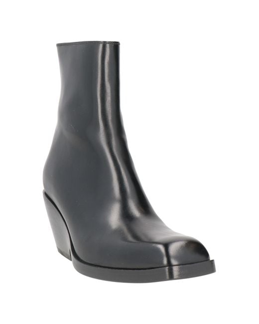 Khaite Black Ankle Boots