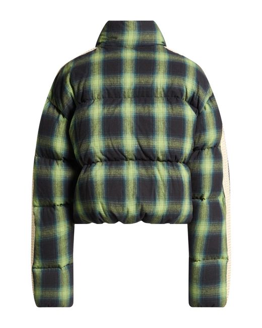 Palm Angels Green Puffer Cotton, Polyester
