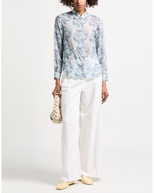 Really Wild Clothing Blue Sky Shirt Silk