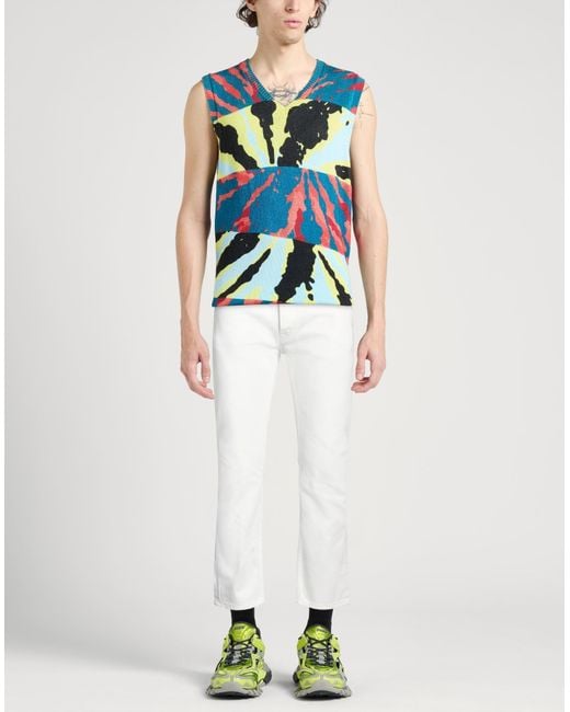Palm Angels White Jeans for men