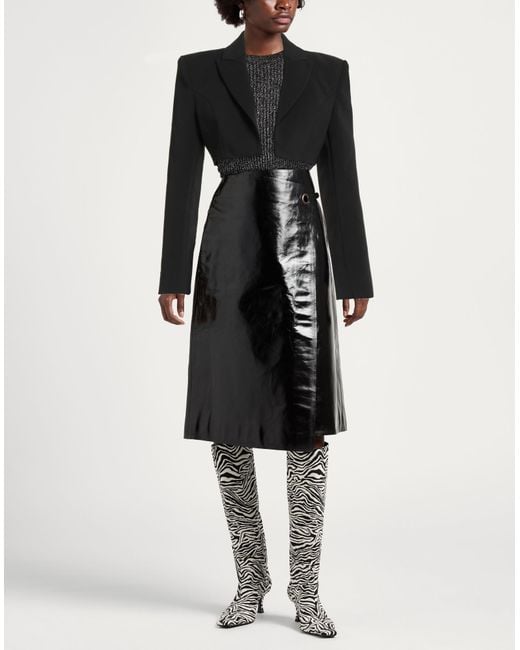 Patrizia Pepe Black Blazer Polyester, Elastane, Polyurethane Resin