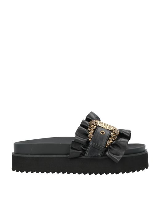 Versace Jeans Couture Black Sandals