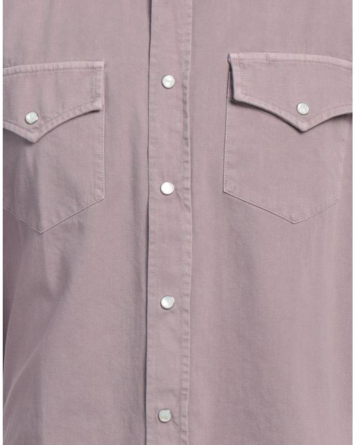 Brunello Cucinelli Jeanshemd in Purple für Herren