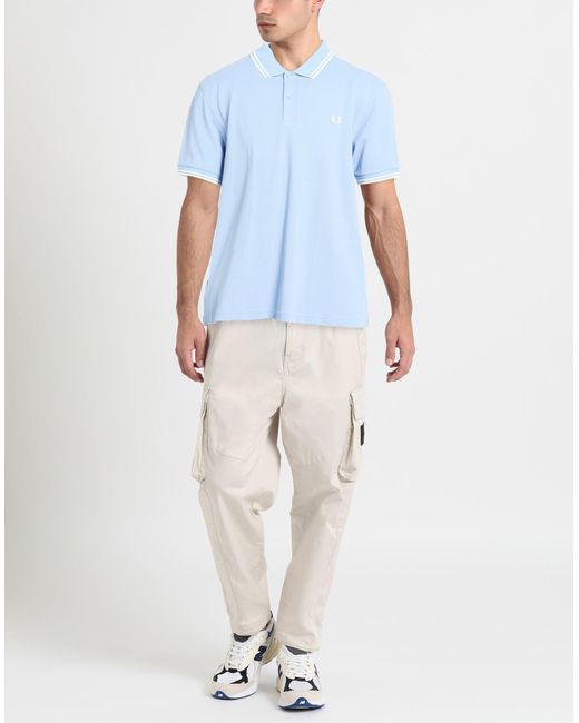 FRED PERRY x COMME des GARÇONS Blue Polo Shirts for men