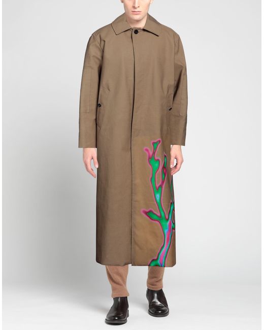 Frankie Morello Natural Overcoat & Trench Coat for men