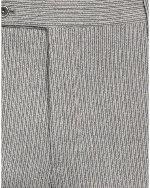 Incotex Gray Pants Virgin Wool, Elastane, Cashmere for men