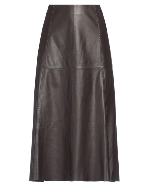 Arma Gray Midi Skirt