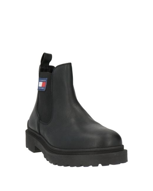 Tommy Hilfiger Black Ankle Boots for men