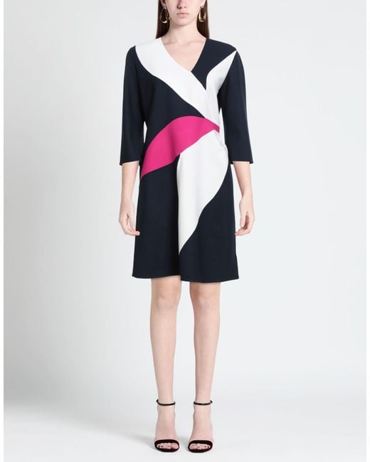 AVOLIO Milano Black Mini Dress Virgin Wool, Lyocell, Polyamide
