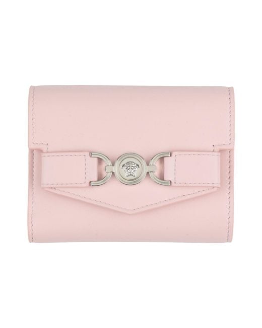 Versace Pink Wallet Leather