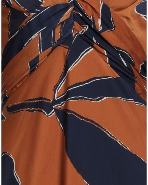 Ba&sh Natural Camel Midi Dress Polyester