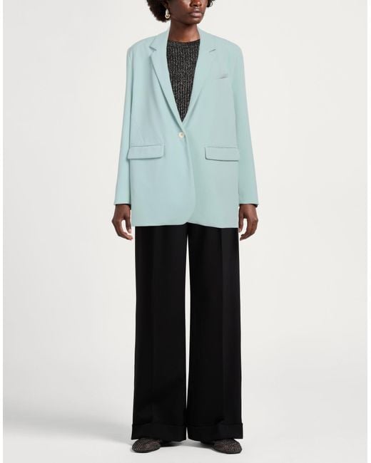 Ottod'Ame Blue Blazer Polyester, Viscose, Elastane