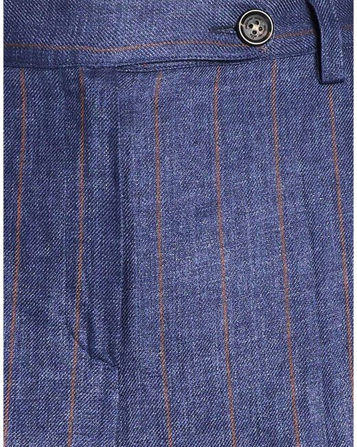 Massimo Alba Blue Pants Cotton, Elastane