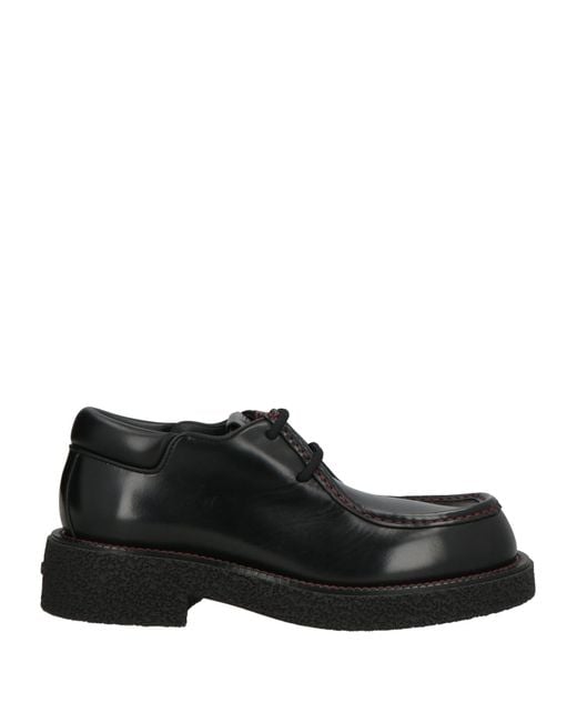 Ferragamo Black Lace-Up Shoes for men