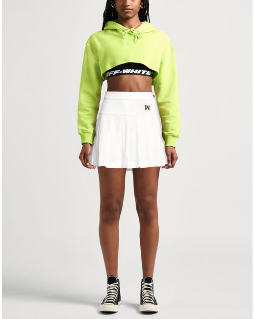 Palm Angels White Mini Skirt