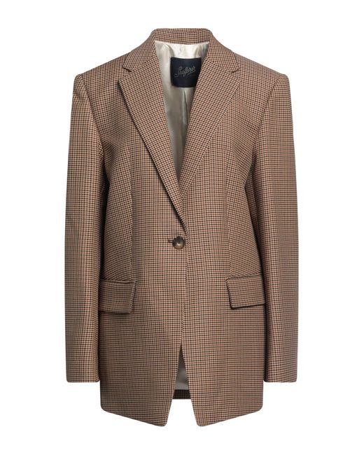 The Seafarer Suit Jacket in Brown Lyst