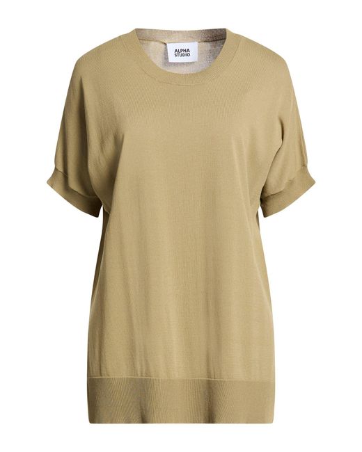 Pullover Alpha Studio de color Natural