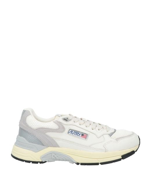 Autry White Sneakers Leather, Textile Fibers for men
