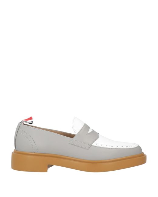Thom Browne White Loafers
