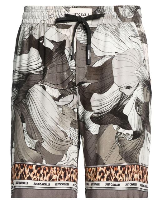 Just Cavalli Gray Shorts & Bermuda Shorts for men