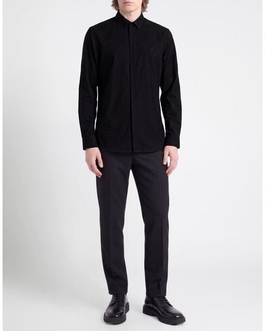 Calvin Klein Blue Shirt Wool for men