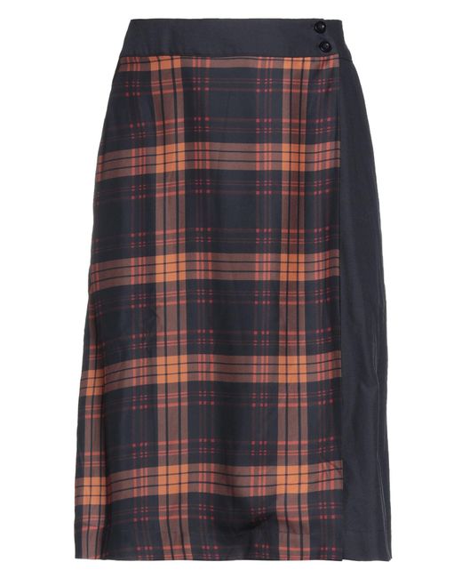 Fred Perry Blue Midi Skirt