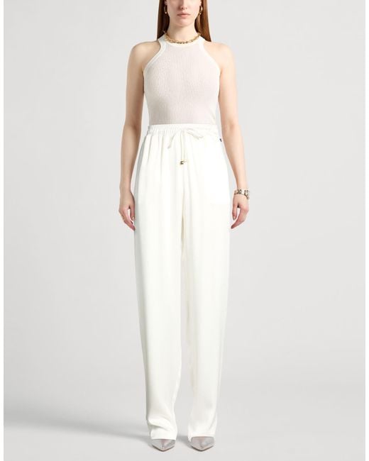 Elisabetta Franchi White Pants