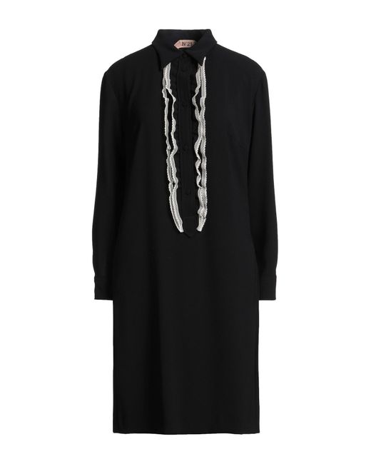 N°21 Black Midi Dress Polyester