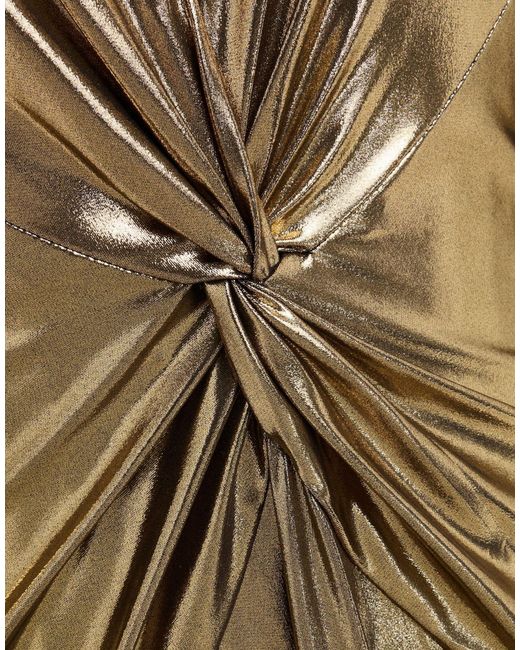 Barbara Bui Metallic Maxi Dress Polyester, Elastane