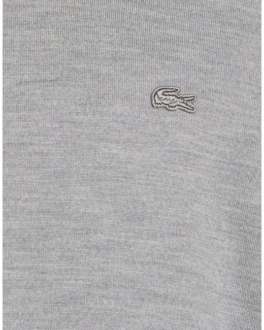 Lacoste Gray Sweater Wool for men