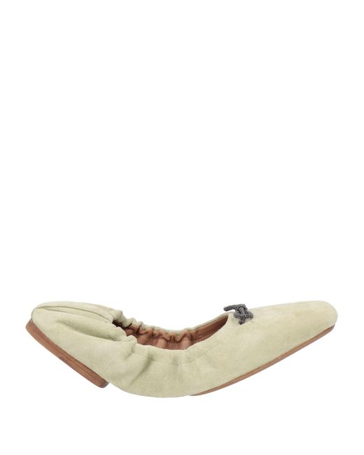 Brunello Cucinelli Natural Ballet Flats