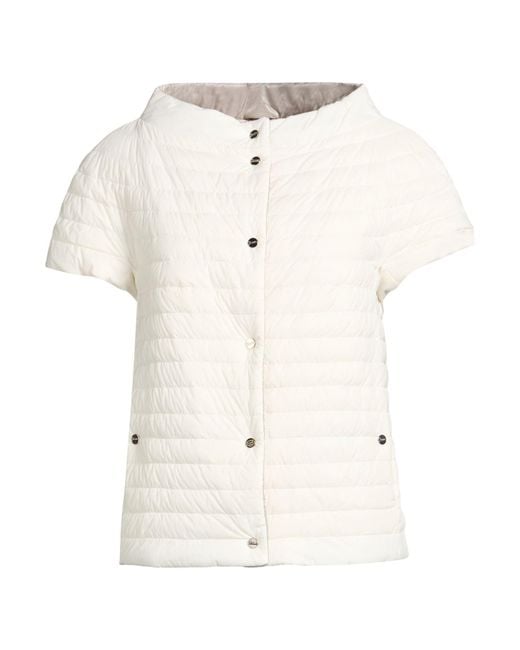 Herno White Puffer Polyamide, Polyurethane
