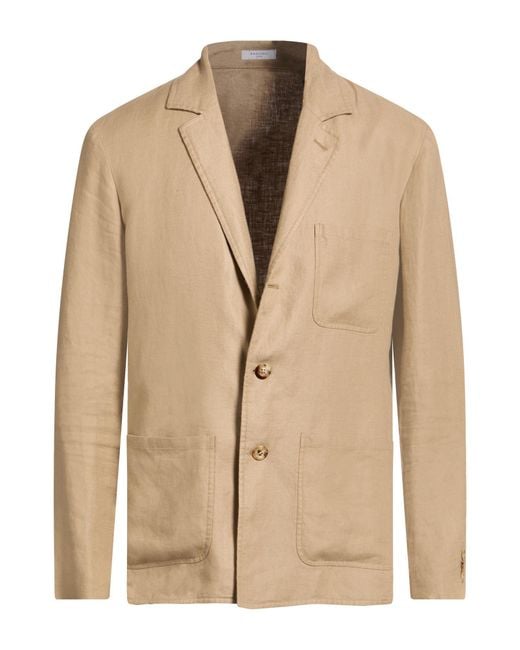 Boglioli Natural Blazer Linen for men