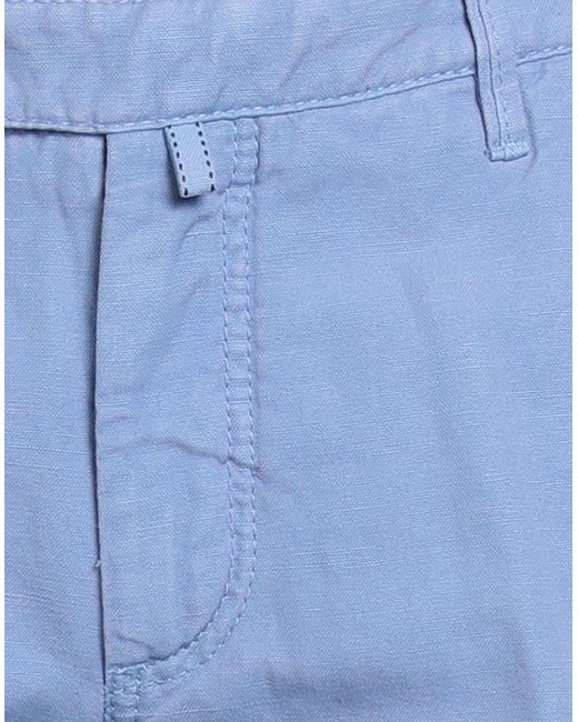 Jacob Cohen Blue Academy Azure Pants Cotton, Linen for men