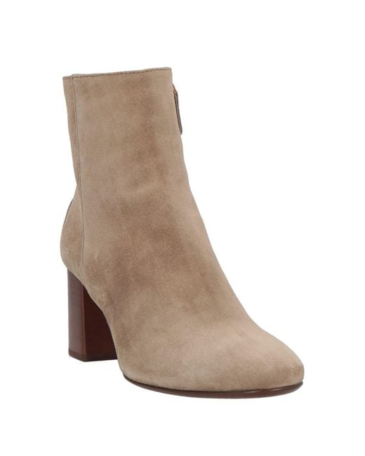 Tod's Brown Taupe Ankle Boots Leather