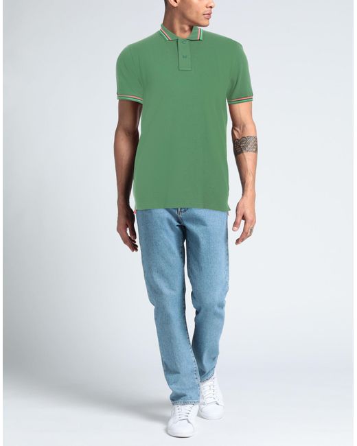 Sundek Green Polo Shirt for men