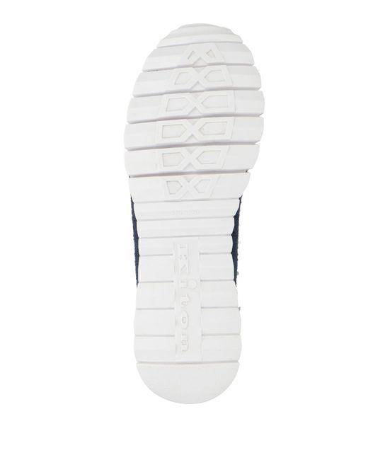 Kiton Blue Sneakers Polyester, Wool for men
