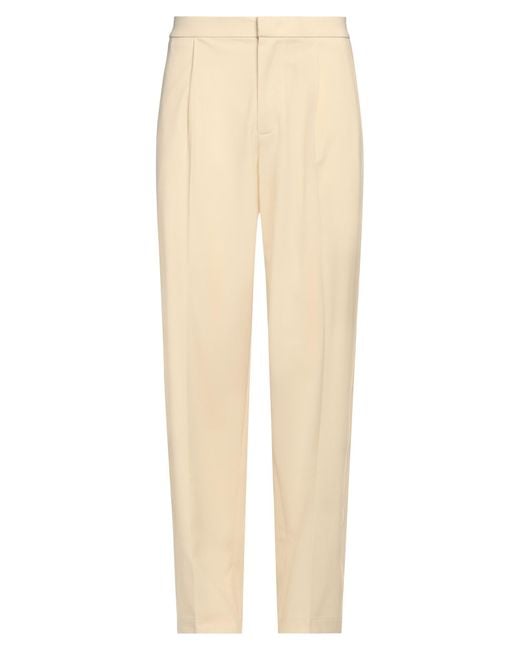 Bonsai Natural Cream Pants Polyester, Virgin Wool, Elastane for men