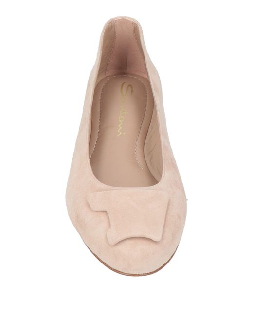 Santoni Pink Ballet Flats