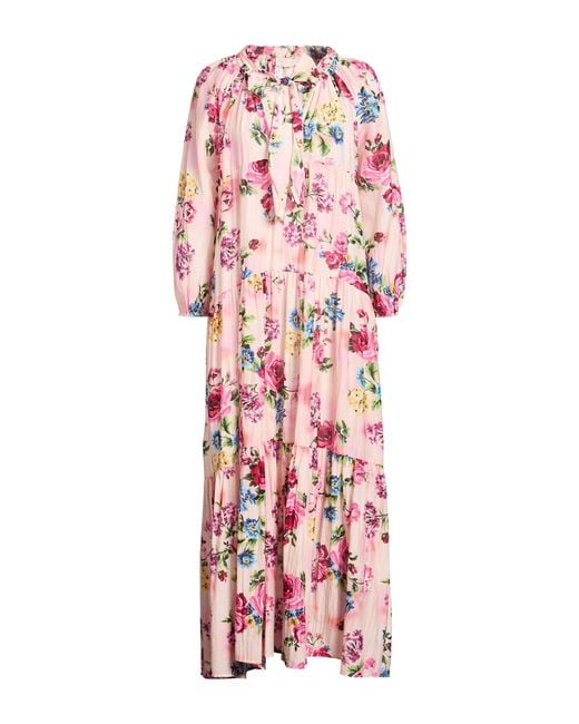Anjuna White Maxi Dress Cotton, Silk