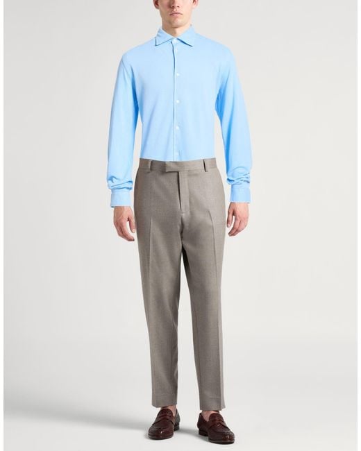Camisa Fedeli de hombre de color Blue
