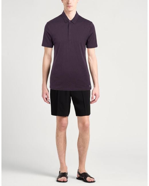 Polo Versace pour homme en coloris Purple