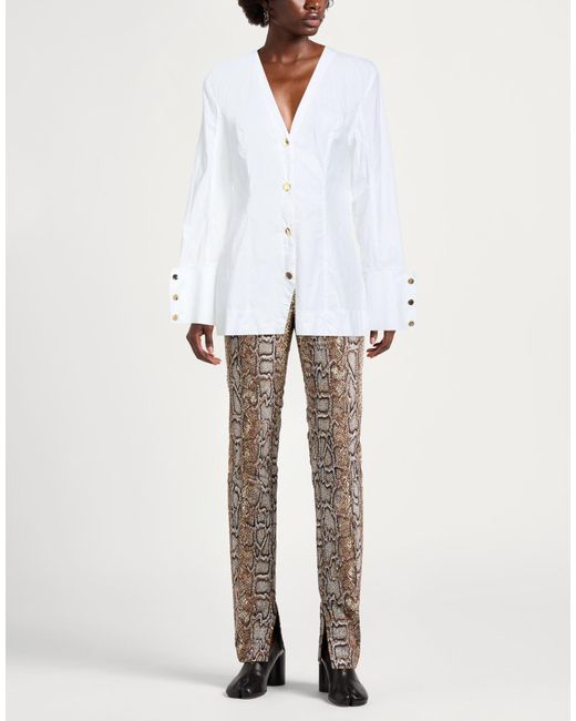 Ganni White Shirt Organic Cotton