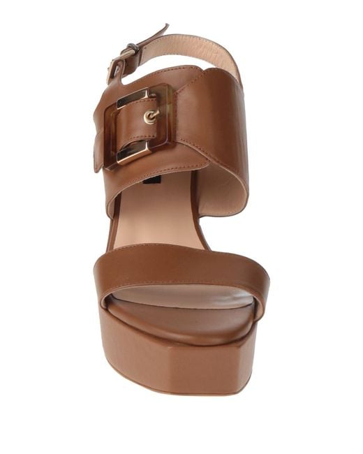Albano Brown Sandals Leather