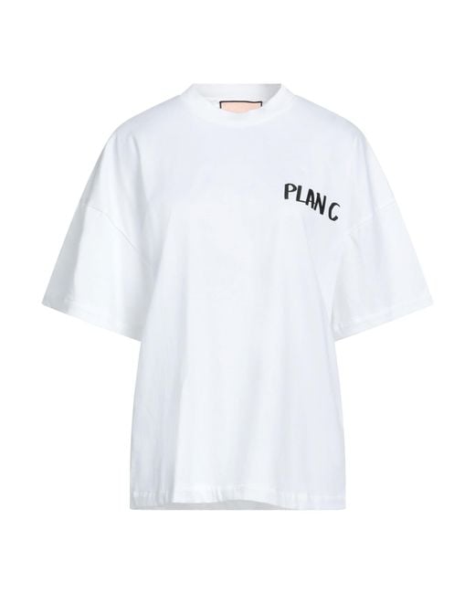 Plan C White T-Shirts