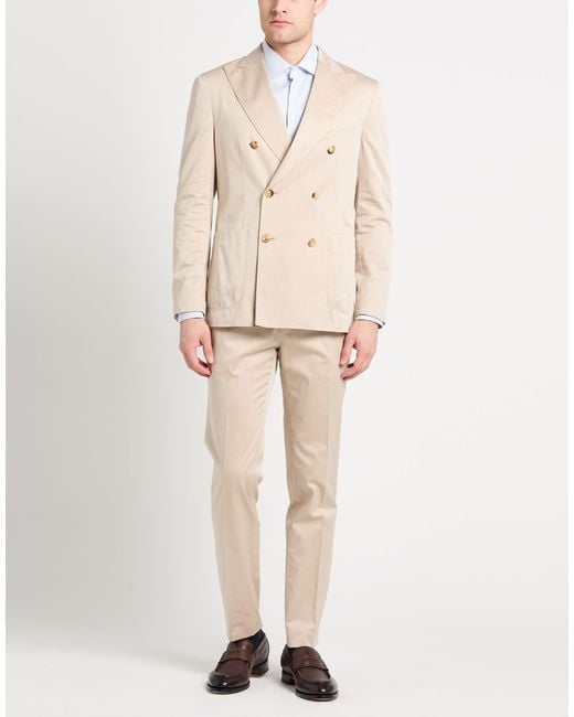 Boglioli Natural Suit Cotton for men